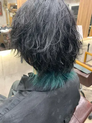 ショート カラー hair salon mementoのヘアスタイル