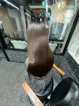 ロング カラー パーマ 髪質改善⭐️縮毛矯正 吉祥寺⭐️Rinaのヘアスタイル