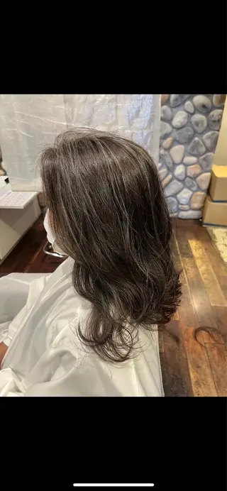 セミロング カラー 小沼采唯👧🏼 海好きオヌちゃんのヘアスタイル