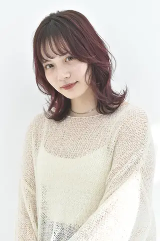 ミディアム sweep天神☁️ ルカ┊透明感カラーのヘアスタイル