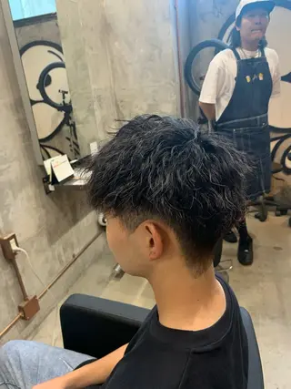 パーマ メンズ ⚡️メンズパーマ特化 mens支持◎/忠地のヘアスタイル