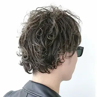 ショート パーマ メンズ salon m ni サロンマーニ所属・久保田 一のヘアスタイル