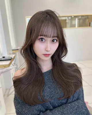 ロング 似合わせ/レイヤー /顔まわり/池田歩樹のヘアスタイル