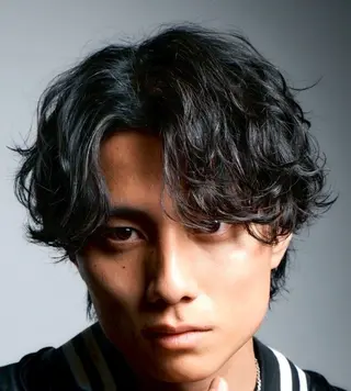 ミディアム パーマ メンズ かずき 💈毛流れ💈のヘアスタイル