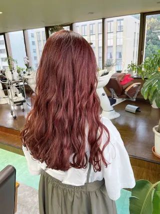 セミロング カラー 土居 正季のヘアスタイル