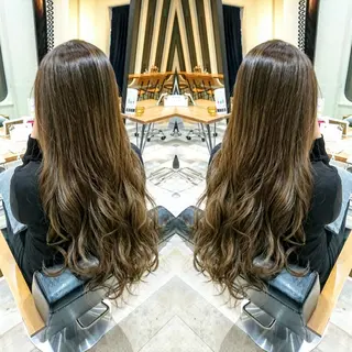 ロング カラー ACROあべの店所属・艶カラー/インナー /グラデ/大西小百合のヘアスタイル