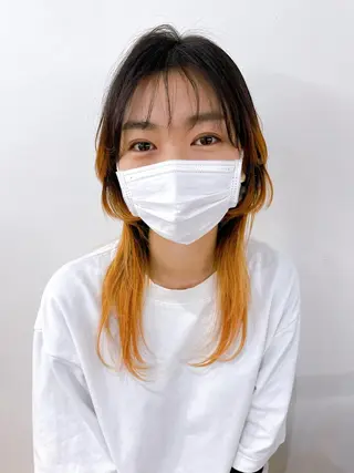 セミロング やまぎし ひろきのヘアスタイル