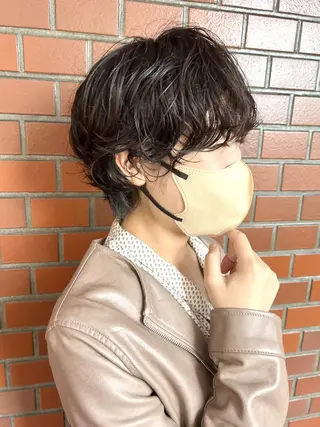 ショート パーマ kiy by ioeのヘアスタイル