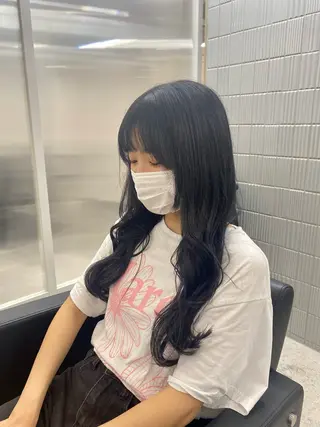 ロング カラー 韓国🇰🇷艶髪 ケアカラーSHURIのヘアスタイル