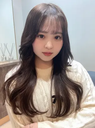 ロング ピンクカラー🎀 米津 美佑のヘアスタイル