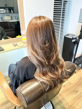 ロング カラー 堀 望美のヘアスタイル