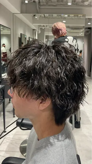 パーマ 曲がる縮毛/カルマパ ーマ/池袋/横村大全のヘアスタイル