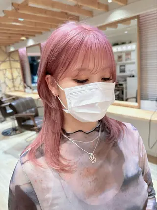 セミロング 新宿 木下拓哉のヘアスタイル