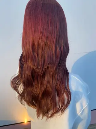 ロング カラー 💘韓国カラー💘 クルミのヘアスタイル