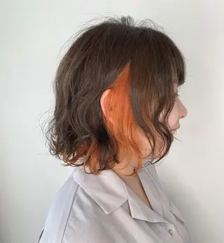 ショート カラー パーマ ヘアアレンジ WEG所属・韓国レイヤー/艶髪 WATSUKIのヘアスタイル