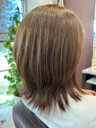 ミディアム ツヤ髪質改善 💜れいな💜のヘアスタイル