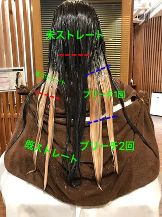 ロング カラー パーマ 髪質改善・縮毛矯正・ パーマ講師✨山田夏樹のヘアスタイル