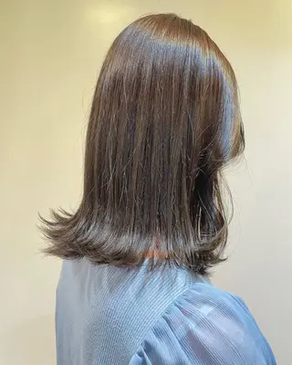 ミディアム 髪質改善/艶カラー 🤍mizueのヘアスタイル