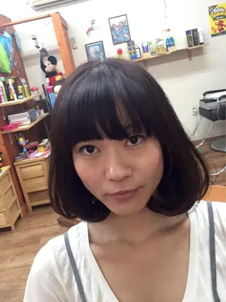 ミディアム セミロング カラー kou艶髪師色髪師 こう 艶髪師色髪師のヘアスタイル