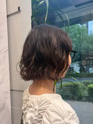 ショート パーマ miu /透明感カラーのヘアスタイル
