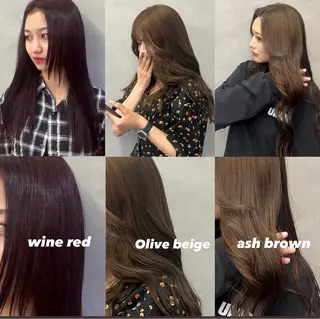 ロング カラー ヘアアレンジ Mirai/ 艶カラー/暖色カラーのヘアスタイル