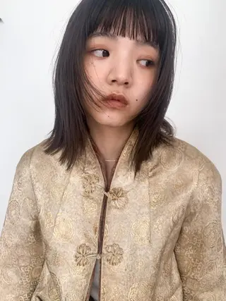 ミディアム 江原 実来のヘアスタイル