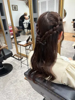 ヘアアレンジ ピンクカラーアレンジ 🩷AYANA🩷のヘアスタイル