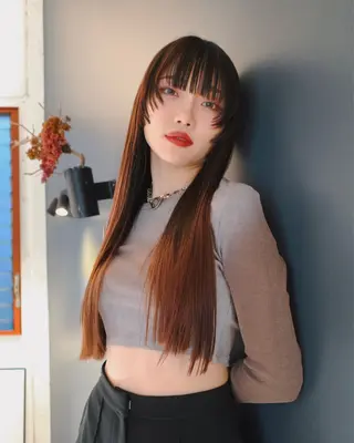 ロング カラー レイヤー/パーマ /ウルフ/nabeのヘアスタイル