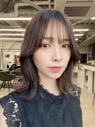 ミディアム カラー ✨大人韓国レイヤー ✨吉原 潤✨のヘアスタイル