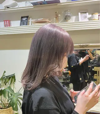 カラー 森田翔斗 顔周りレイヤーのヘアスタイル