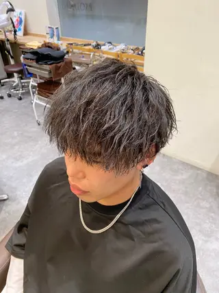 パーマ メンズ メンズ特化LIBER 石川玲央のヘアスタイル