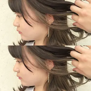 ミディアム カラー 艶髪育成サロン 京橋　shinのヘアスタイル