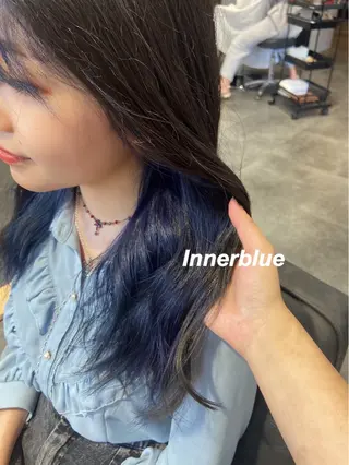 ロング カラー プルエクステ/インナ ーカラー🦊はるなのヘアスタイル