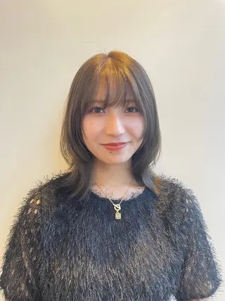 ミディアム カラー Toiro 横浜所属・🎀レイヤー/パーマ カラー/ai🎀のヘアスタイル