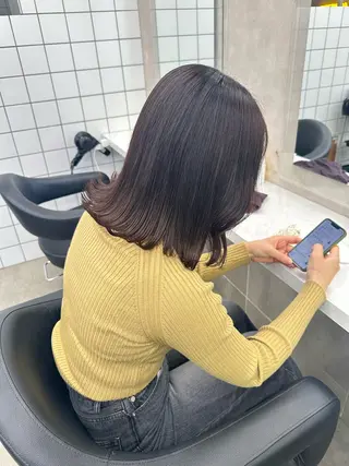 セミロング カラー 🪞ハイトーン🪞 🤍waka🤍のヘアスタイル