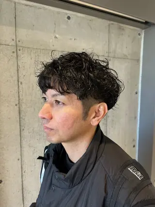 パーマ ヘアアレンジ メンズ 傷ませないカラー・ ボブ・リクト💥のヘアスタイル