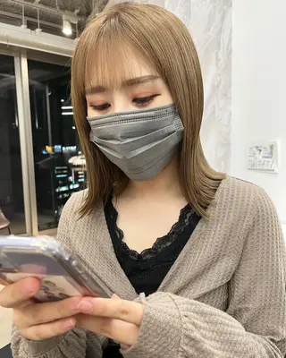 ミディアム カラー 【代表】 辻龍樹のヘアスタイル