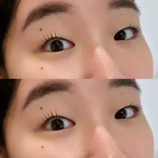 マツエク・マツパ 透明感カラー/顔周り カット/レイヤーにかのヘアスタイル