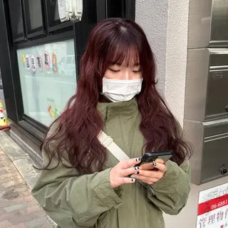 ロング 金田 法子のヘアスタイル