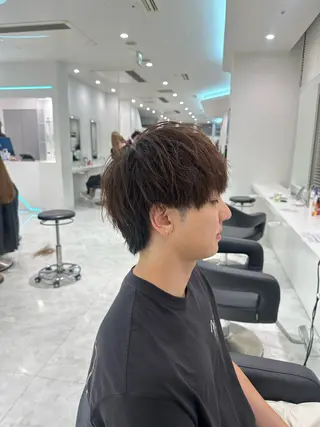 メンズ 🐺ニュアンスパーマ マッシュ　あさひ🐺のヘアスタイル