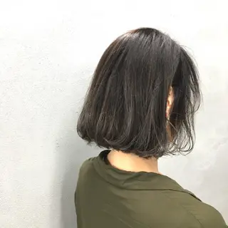 ミディアム カラー ボブ/ショート/ 白髪染め/メンズ葛西のヘアスタイル