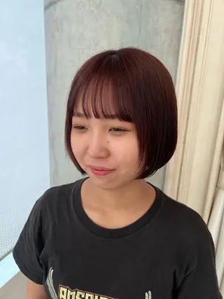 ショート カラー SALOWIN川崎WEST店所属・🌷川崎/アレンジ/ 暖色ボブ/コトネ🌷のヘアスタイル