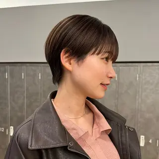 ショート 暖色/ボブ/吉岡美音 GIEN NU茶屋町のヘアスタイル