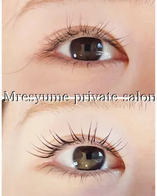 マツエク・マツパ Mresyume MAYUのマツエク・マツパデザイン