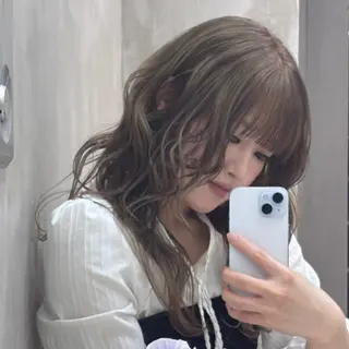 セミロング カラー The Path ARENのヘアスタイル