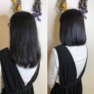 ミディアム 髪質改善/縮毛矯正 /青山 早希🐾のヘアスタイル