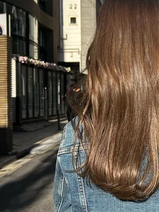 セミロング カラー BARBES TOKYO SOUTH所属・🤎💇🏻‍♀️✨ /万尋　マヒロのヘアスタイル