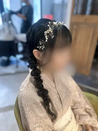 ロング ヘアアレンジ ☁️もえみ︎︎☁ カラーモデル募集中のヘアスタイル