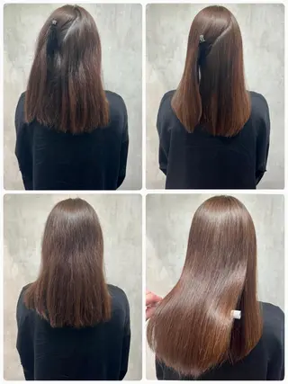 セミロング 満足度⭕️縮毛矯正師 谷口にお任せを👍のヘアスタイル