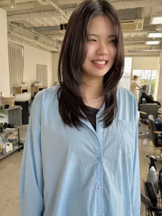 セミロング 村田 和佳のヘアスタイル